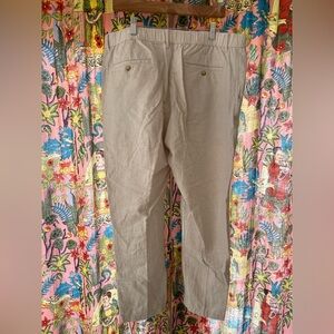 Uniqlo Comfort Waist Linen Pants with drawstring. Size L.